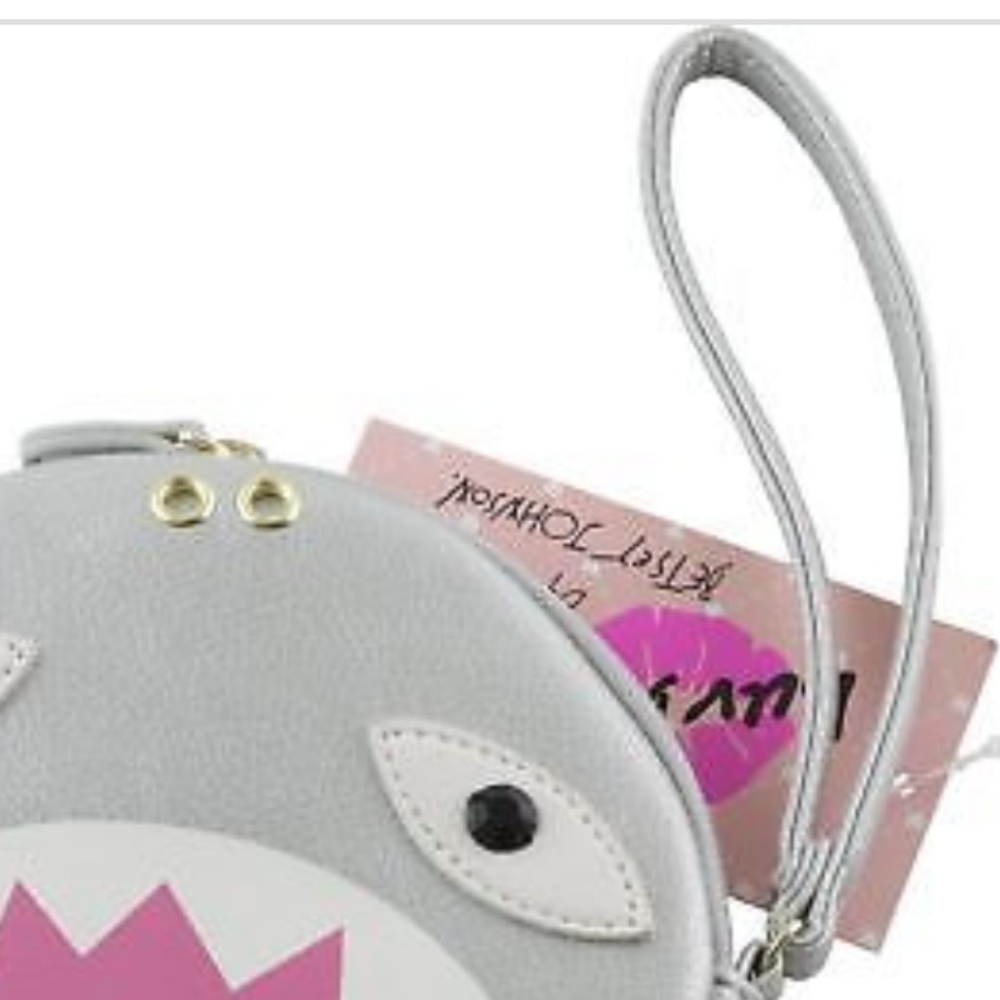 Betsey Johnson Shark Clutch Purse Coin Bag - Picture 2 of 3